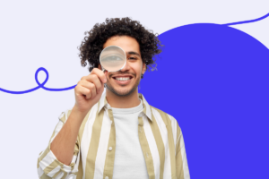 Man with magnifying glass